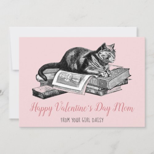 Funny Valentine From Cat Holiday Card