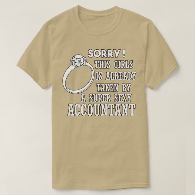 Funny Valentine Gift to Wear for ACCOUNTANT Boyfir T-Shirt (Design Front)
