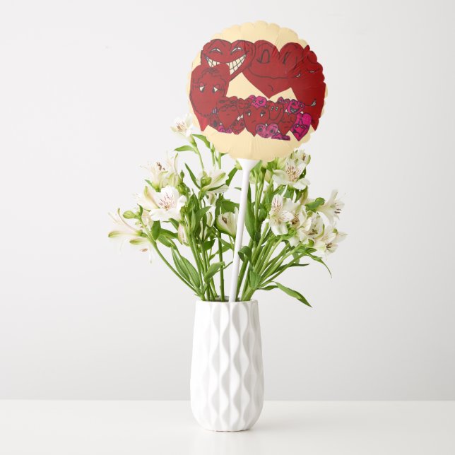 FUNNY VALENTINE HEART'S  BALLOON (Vase)