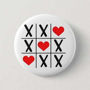 Funny Valentine Hearts Coules Matching Lovers  Button