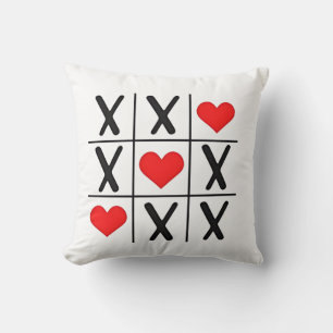 Funny Valentine Hearts Coules Matching Lovers  Throw Pillow