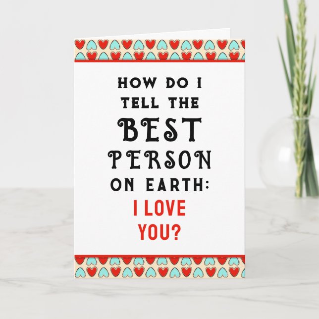 Funny Valentine Holiday Card (Front)