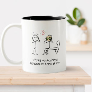 Funny Valentine Mug – Sleep Joke for Her