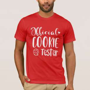 Funny Valentine Official Cookie Tester Husband T-Shirt