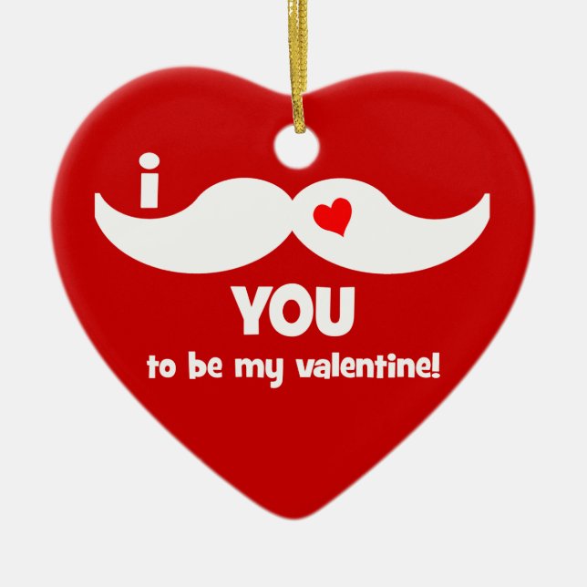 funny valentine ornament (Front)