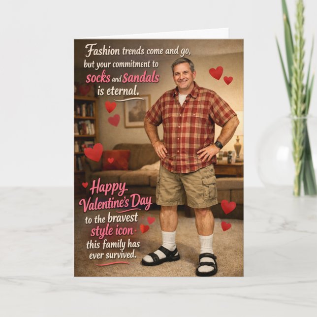 Funny Valentine’s Cards for Dads (Front)