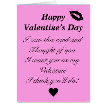 Funny Valentine’s Day card