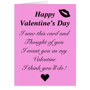 Funny Valentine’s Day card
