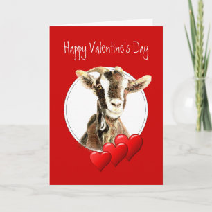Funny Valentine to Old Goat, humor Holiday Card