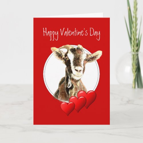 Funny Valentine to Old Goat humor Holiday Card