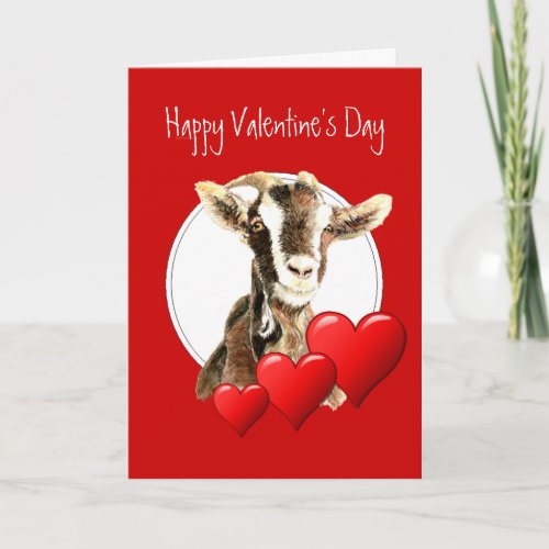 Funny Valentine to Old Goat humor Holiday Card