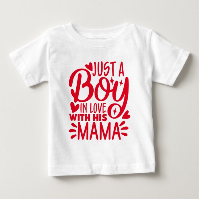 Funny Valentine Typography Baby T-Shirt (Front)