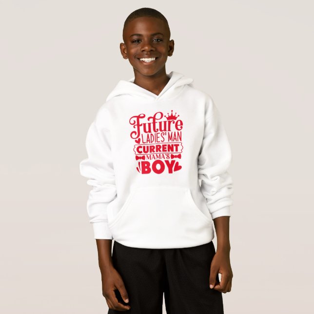Funny Valentine Typography Hoodie (Front Full)