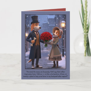 Funny Valentine's Day 3D Cartoon Card