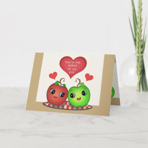 Funny Valentine's Day Apple Love Card