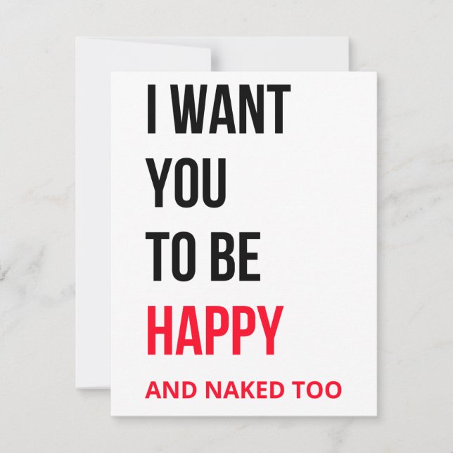 Funny Valentines day card  (Front)