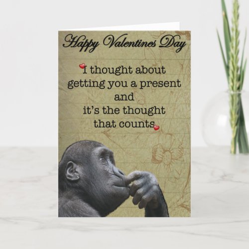 Funny valentines day card