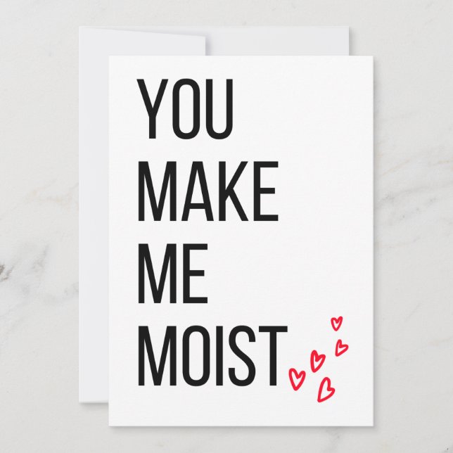 Funny Valentines day card for him (Front)