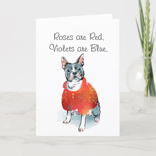Funny Valentines Day Card from Dog Mom
