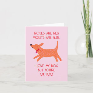 Funny Valentine's Day Card - Love Dog Design
