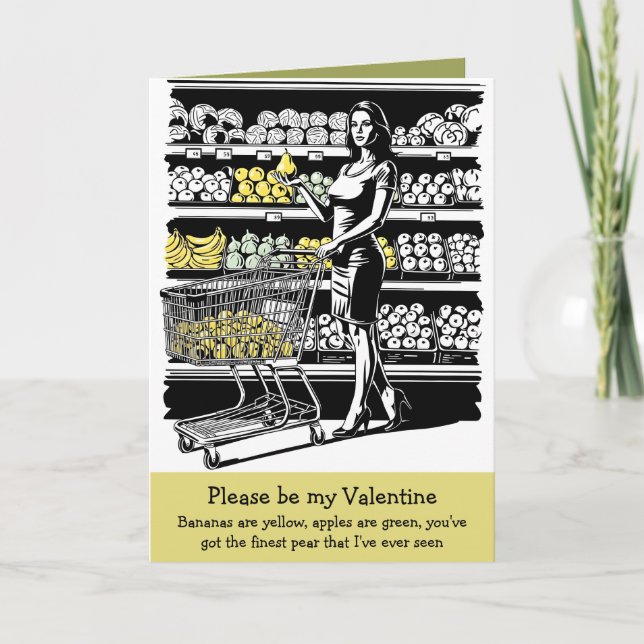 Funny Valentine's Day Card With a Funny Slogan (Front)