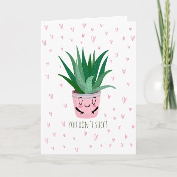 Funny Valentine's Day Card | You Don't Suck by blush_printables at Zazzle