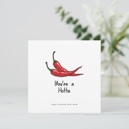 Funny Valentines Day  Card _ Youre a Hotty Spicy 