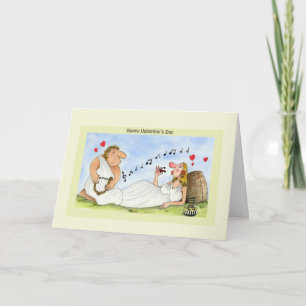Funny Valentine's Day Cards Love Music Wine