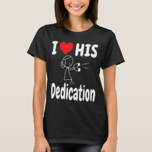 Funny Valentine's Day Couple Matching I Love His D T-Shirt