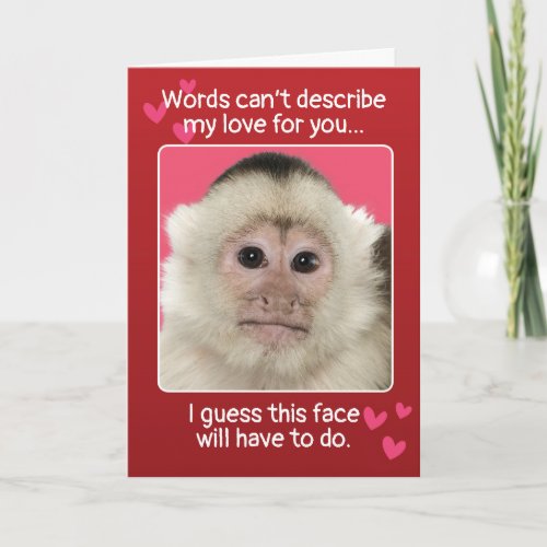 Funny Valentines Day Customizable Face Holiday Card