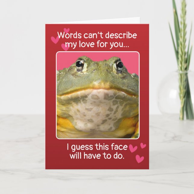 Funny Valentines Day Customizable Face Holiday Card (Front)