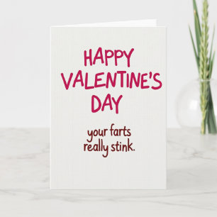 Funny Valentines Day Fart Card
