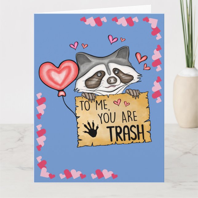 Funny Valentine's Day Folded Greeting Card (Front)