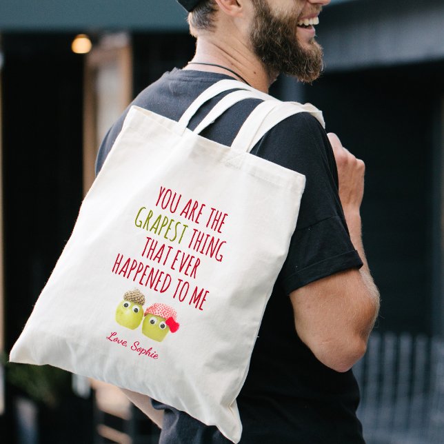 Funny Valentine's Day Gift for Husband, Fruit Love Tote Bag (Creator Uploaded)
