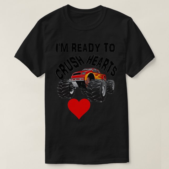 Funny Valentines Day Gift Ix27m Ready To Crush Hea T-Shirt (Design Front)