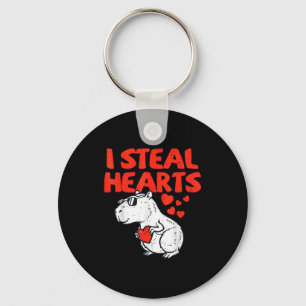 Funny Valentines Day Gifts I Steal Hearts Kids Cap Keychain