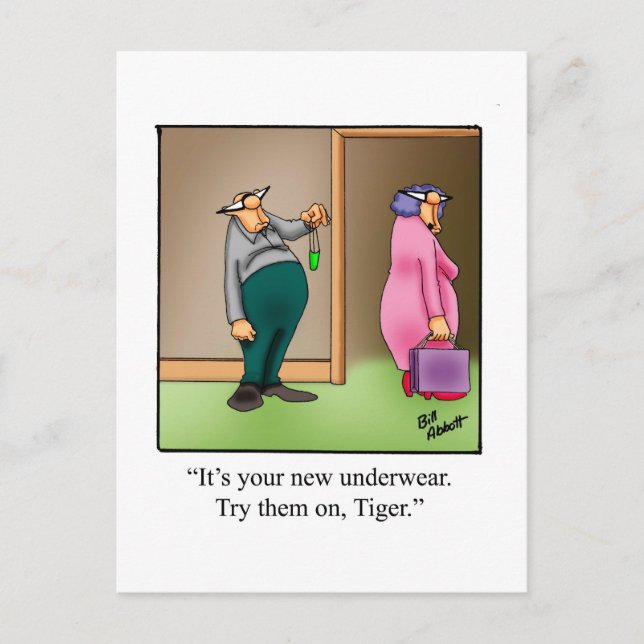Funny Valentine's Day Humor Postcard (Front)
