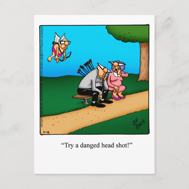 Funny Valentine's Day Humor Postcard (Front)