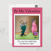 Funny Valentine's Day Humor Postcard (Front/Back)
