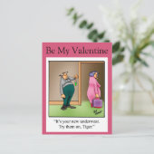 Funny Valentine's Day Humor Postcard (Standing Front)