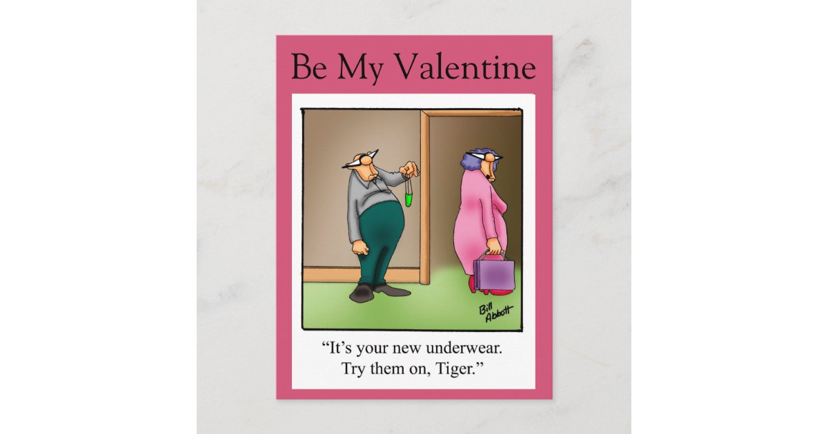 Funny Valentine's Day Humor Postcard | Zazzle