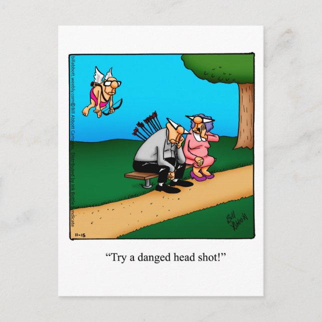 Funny Valentine's Day Humor Postcard (Front)