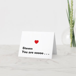 Funny Valentines Day Kiss Boyfriend Personalized  Holiday Card