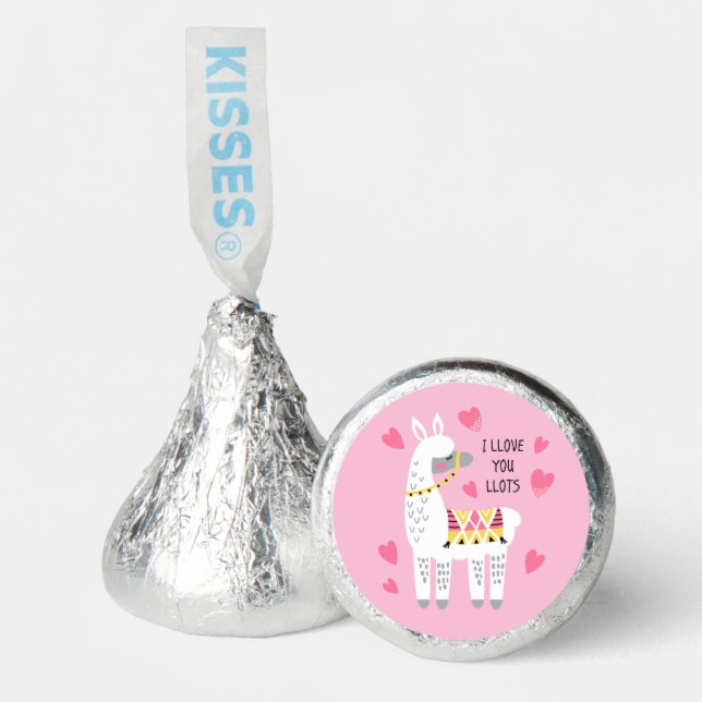 Funny Valentines Day Llama Hershey®'s Kisses® (Front)
