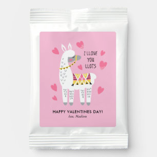Funny Valentines Day Llama Lemonade Drink Mix
