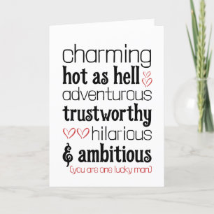 Funny Valentines Day Love Card For Him