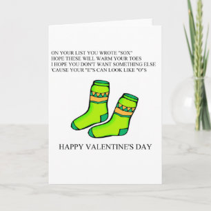 funny valentine's day poem holiday card
