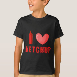 Funny Valentines Day Shirt I Love Ketchup Valentin
