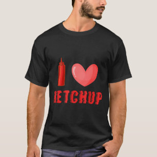 Funny Valentines Day Shirt I Love Ketchup Valentin