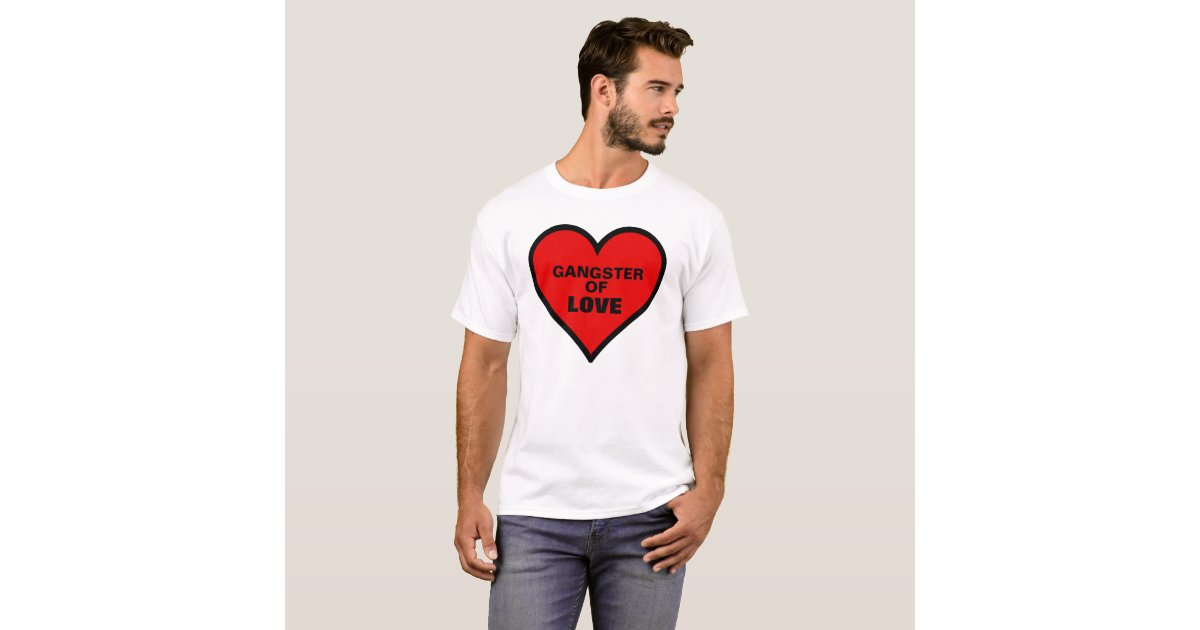 Funny Valentine's Day Shirts for Men, Gangster | Zazzle